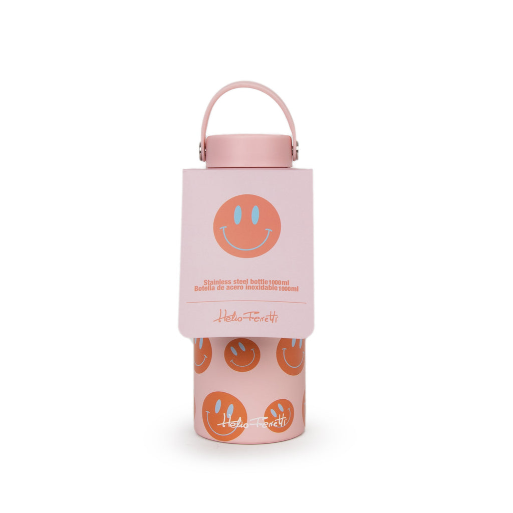 Garrafa Cap. 1L - Pink Smiley