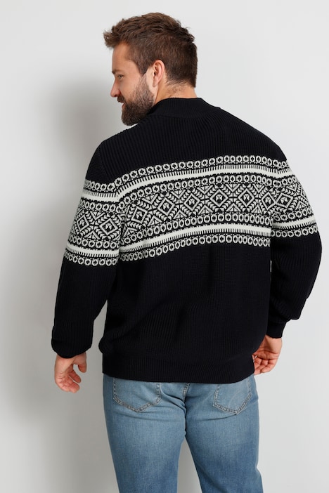 Boston Park Troyer, Pullover, Stehkragen, Norwegermuster, bis 72/74