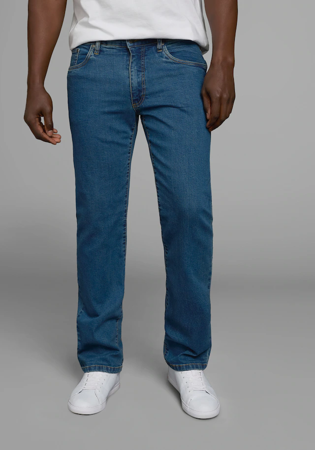 Arizona Stretch-Jeans »John« Packung, 2 Stk. tlg. gerade Beinform,  niedrige Leibhöhe,  mit Five-Pocket-Konfiguration