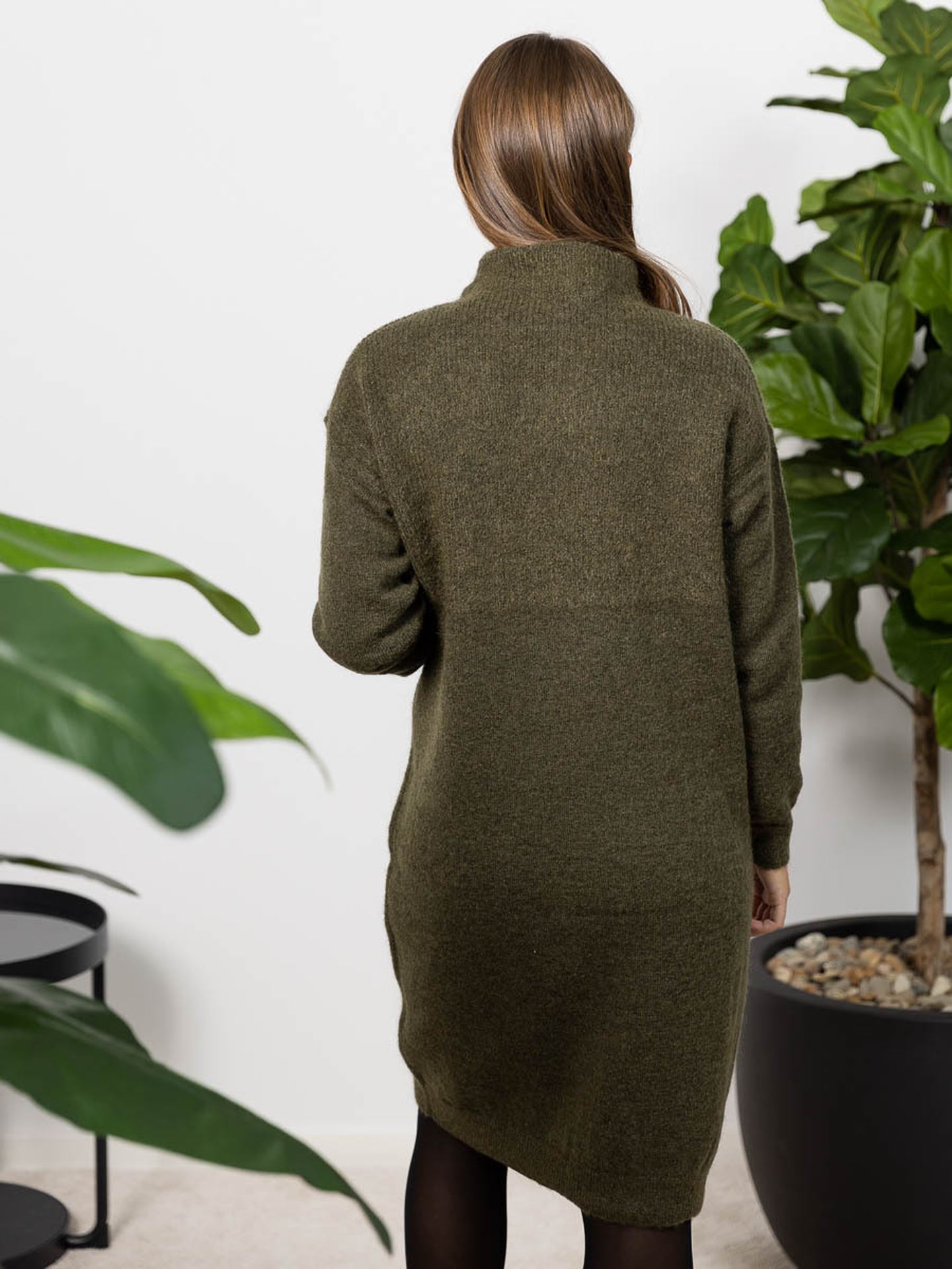 Mola Long Sleeve Knit Highneck Dress