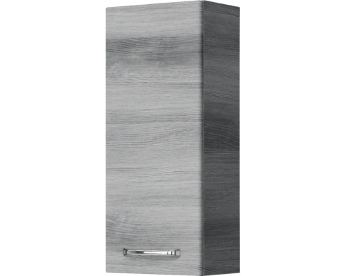 Pelipal Kumba badkamermeubelset (B x H x D): 137 x 200 x 50 cm, grafiet getextureerde fronten, 5-delige set inclusief mineraal gegoten wastafel, halfhoge kast, onderkast en bovenkast (99.770126193)