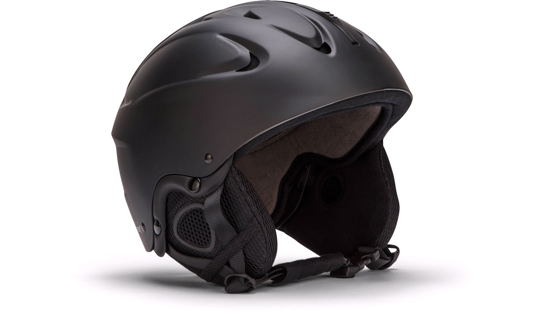 Skihjelm sort medium (55-58 cm)