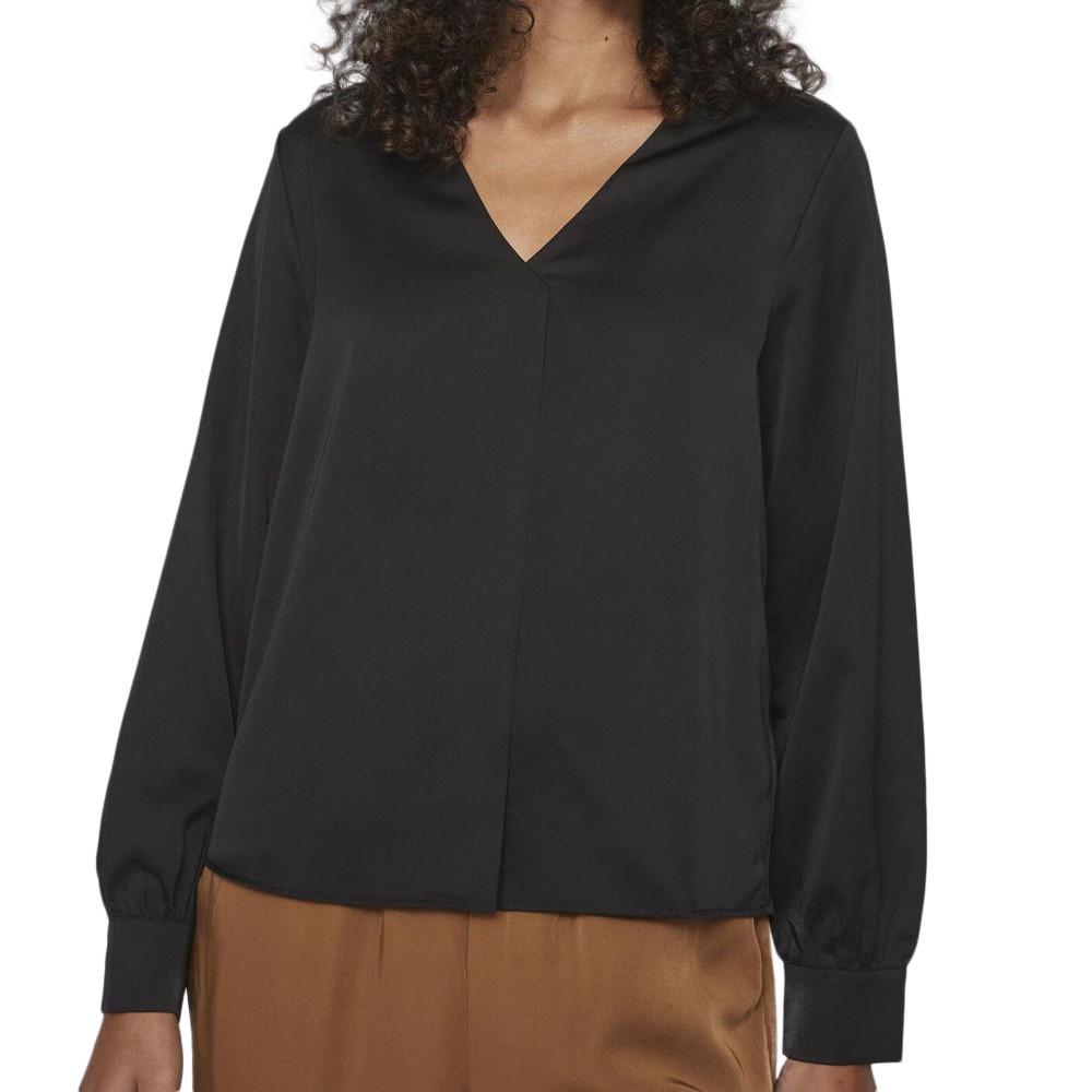 Vila Blouse Noire Femme Vila Viellette