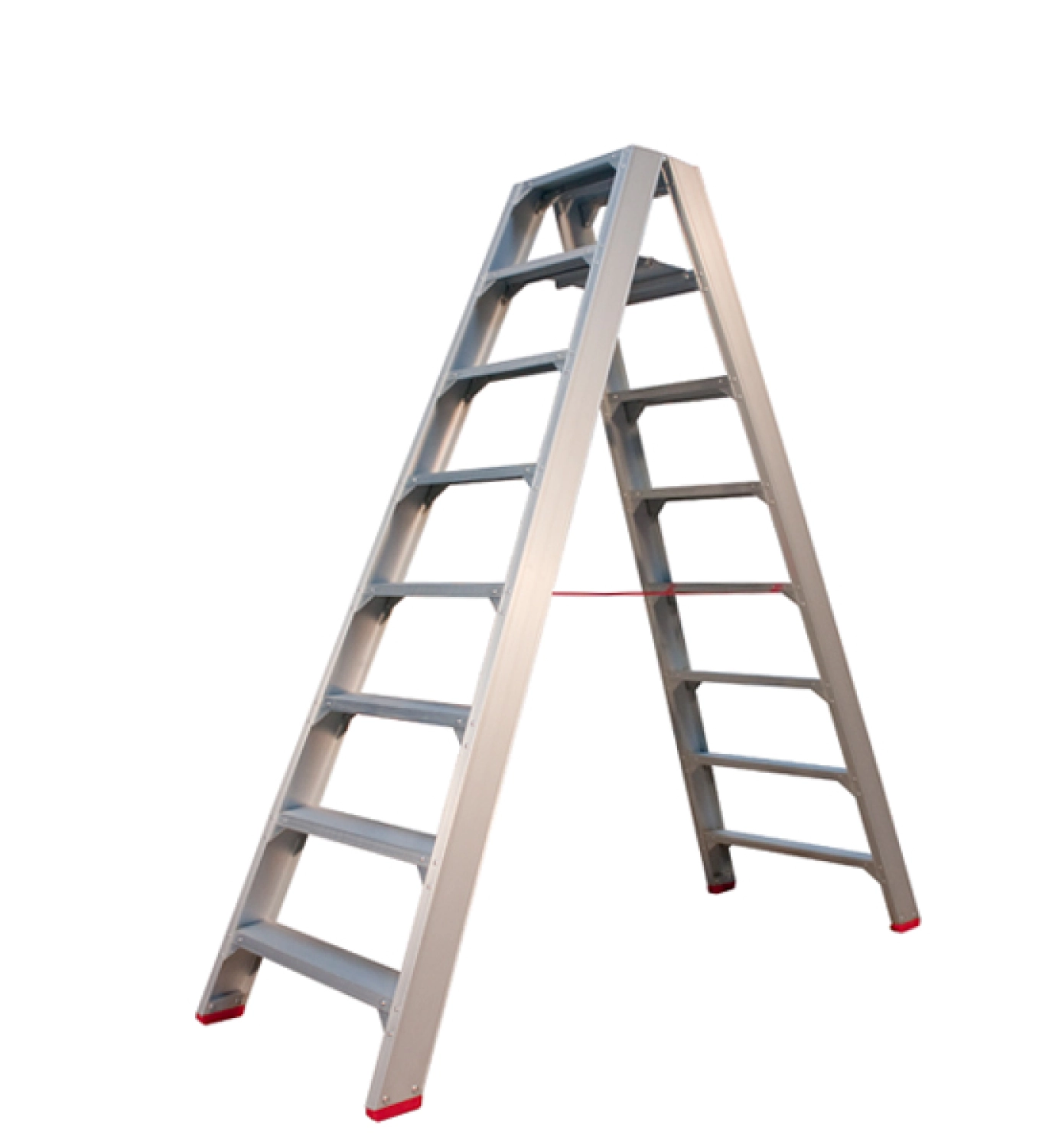 Little Jumbo 4741000208 SuperPRO Dubbele trap - Aluminium - 2 x 8 treden - max. werkhoogte 3. 95 m.