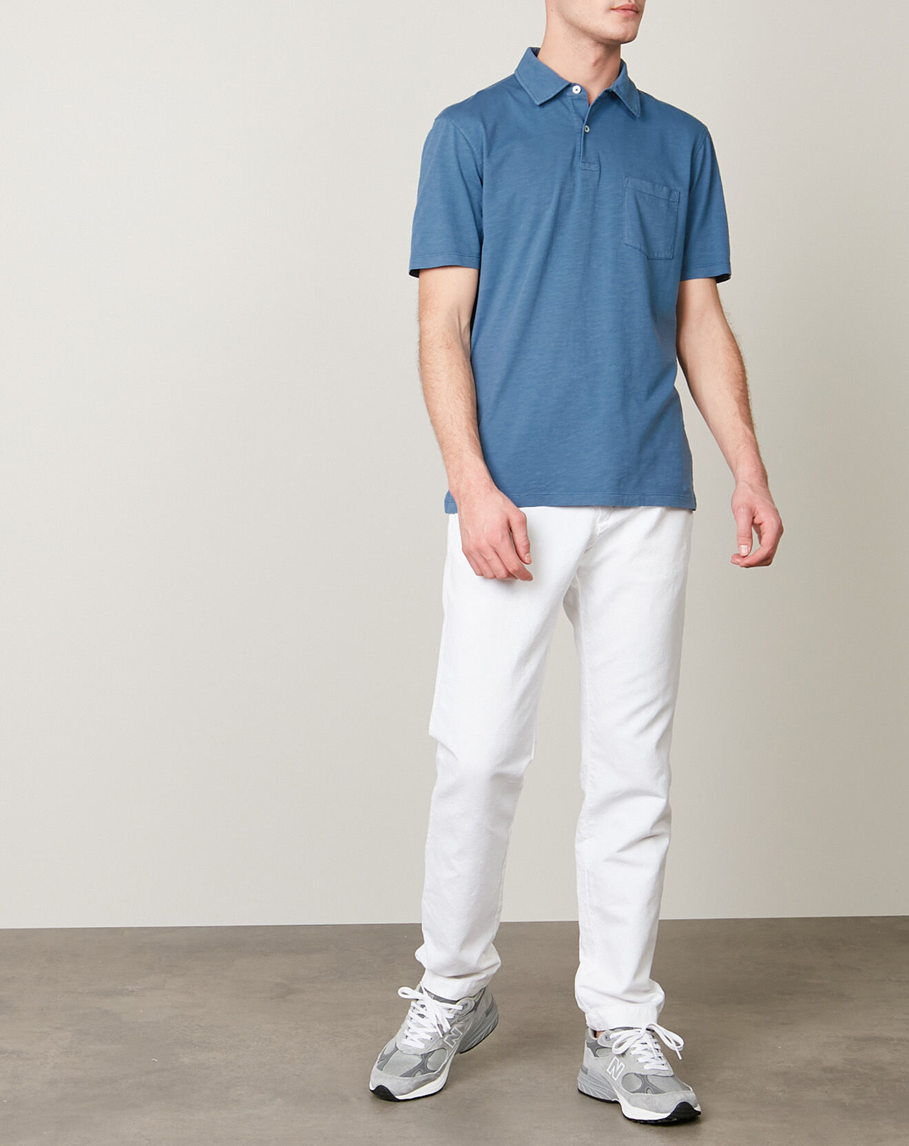 Hartford Pantalon en Coton & Lin Tyron blanc