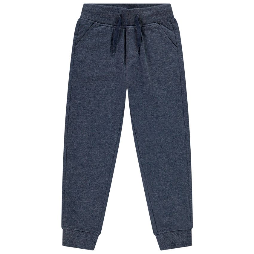 Pantalon de jogging en molleton pour enfant garçon - Bleu marine