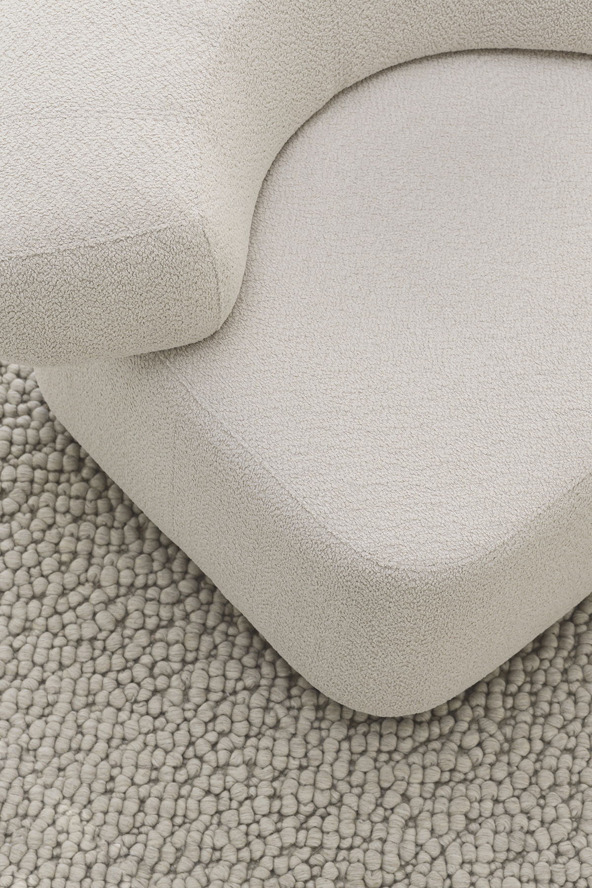Luna Lounge 1 Seater Facet 1037 frame zwart