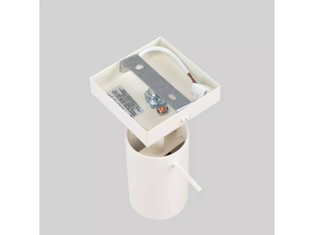Applique Lagos moderne en acier - 1 sources lumineuses - L.8 x H.8 cm - beige