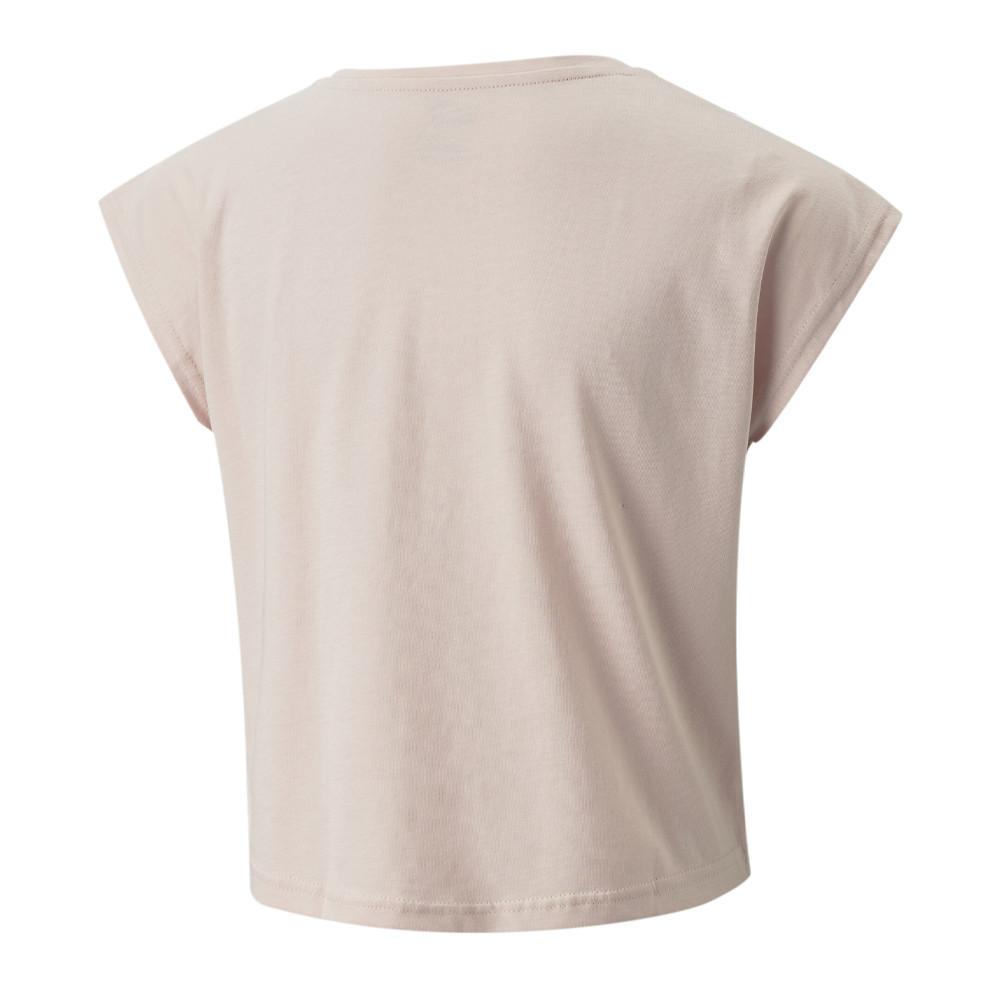 Puma T-shirt Rose Fille Puma Tape Tee G