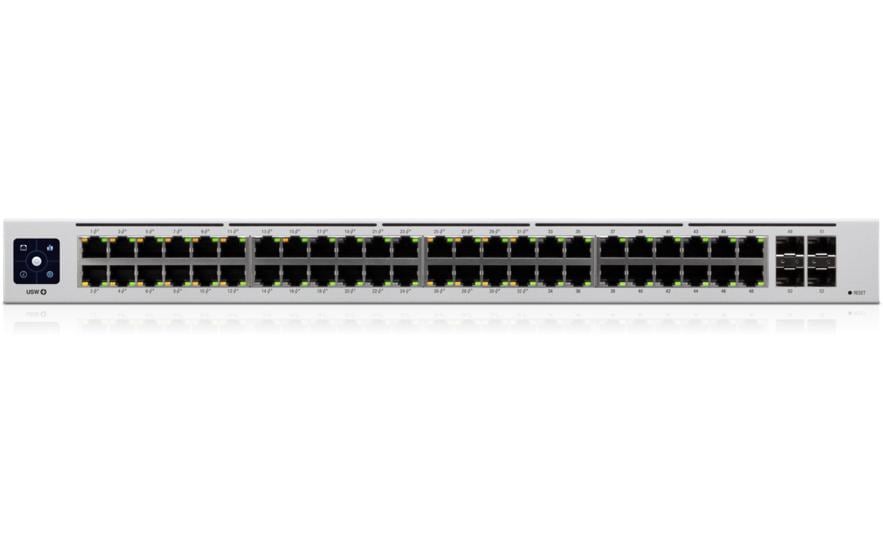 PoE+ Switch UniFi USW-48-POE 52 Port<br>UniFi USW PoE 802.3at 48-Port Gigabit Switch mit 4x SFP