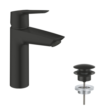 Grohe wastafelkraan Start M-size QuickFix mat zwart