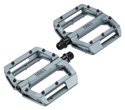 Pédales BBB plateforme Enigma mat Gris