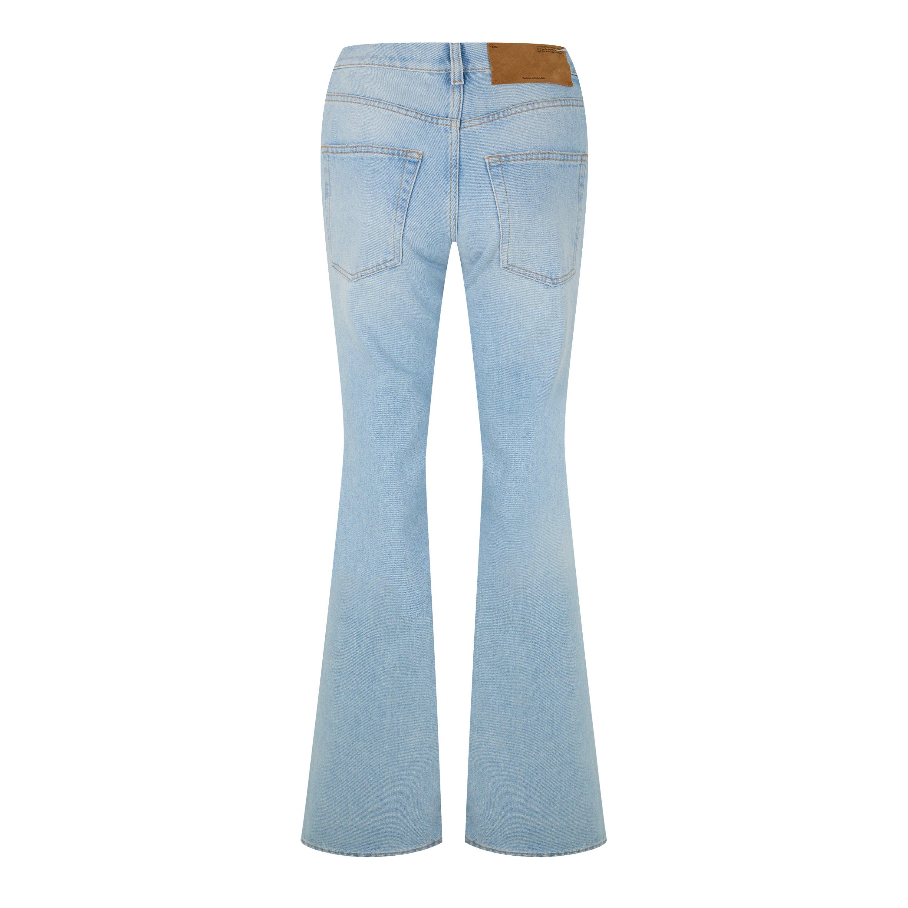 Off White Baby Baggy Flared Jeans