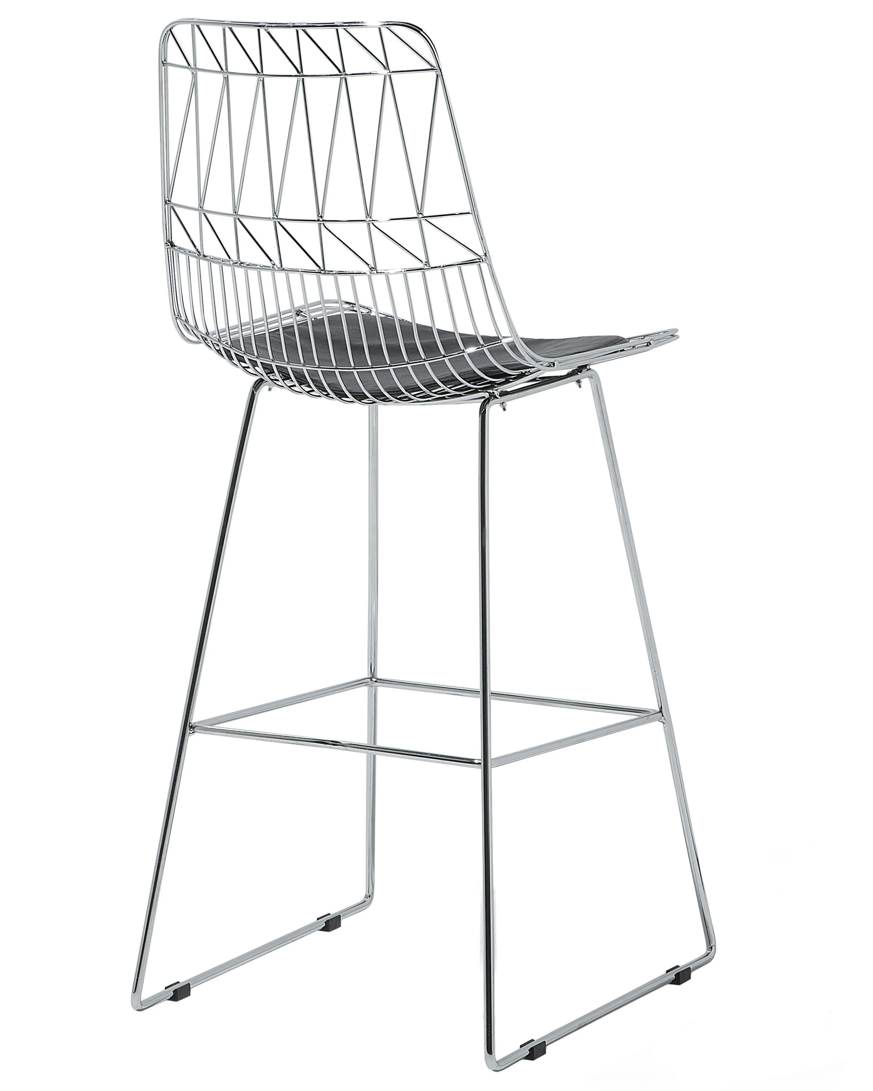 Set van 2 barstoelen PRESTON Metaal Zilver