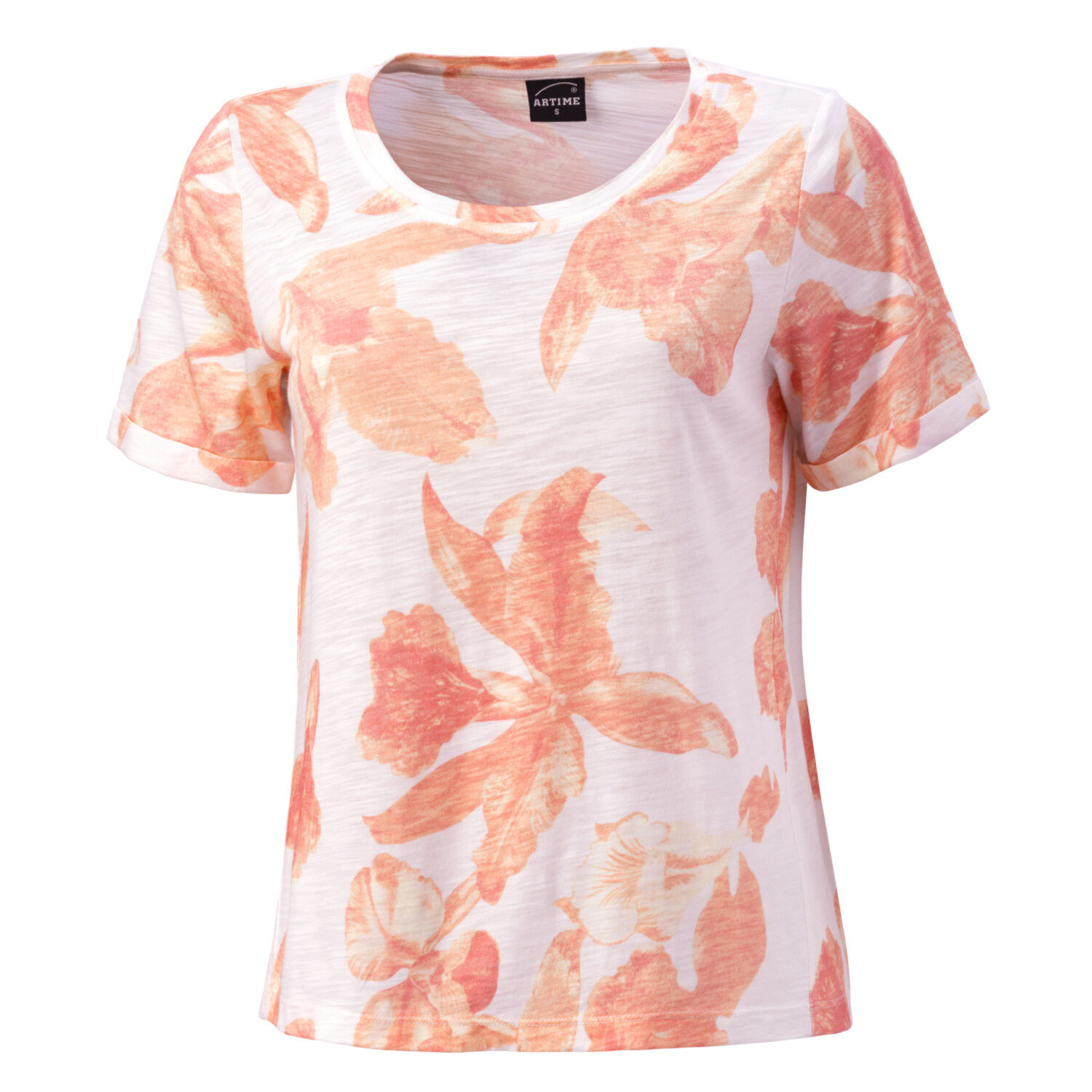 Damen T-Shirt mit floralem Print