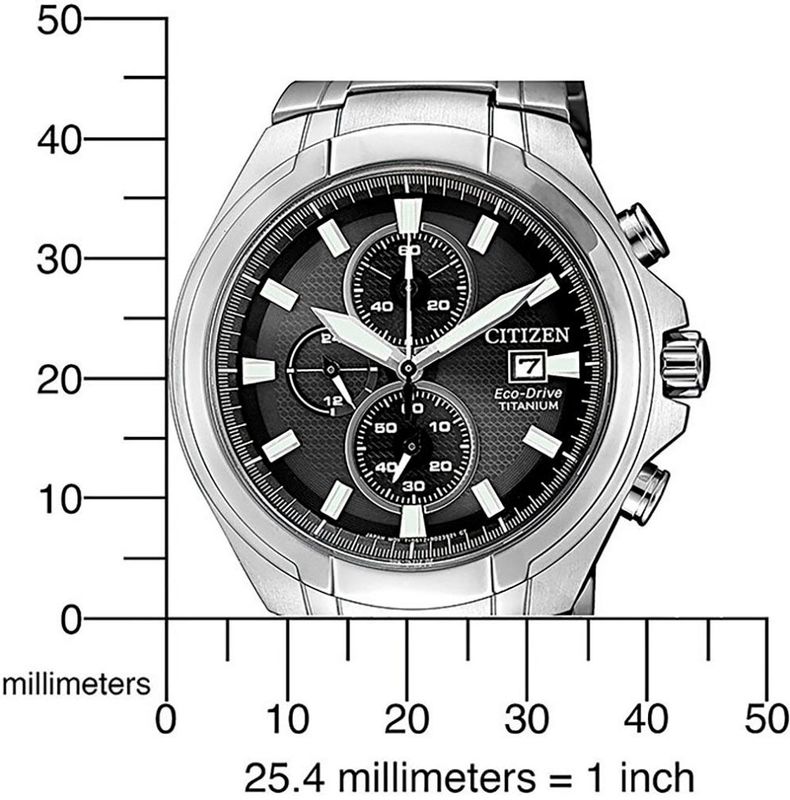 Citizen - B612 Chronograaf Horloge - Zwart - Eco-Drive