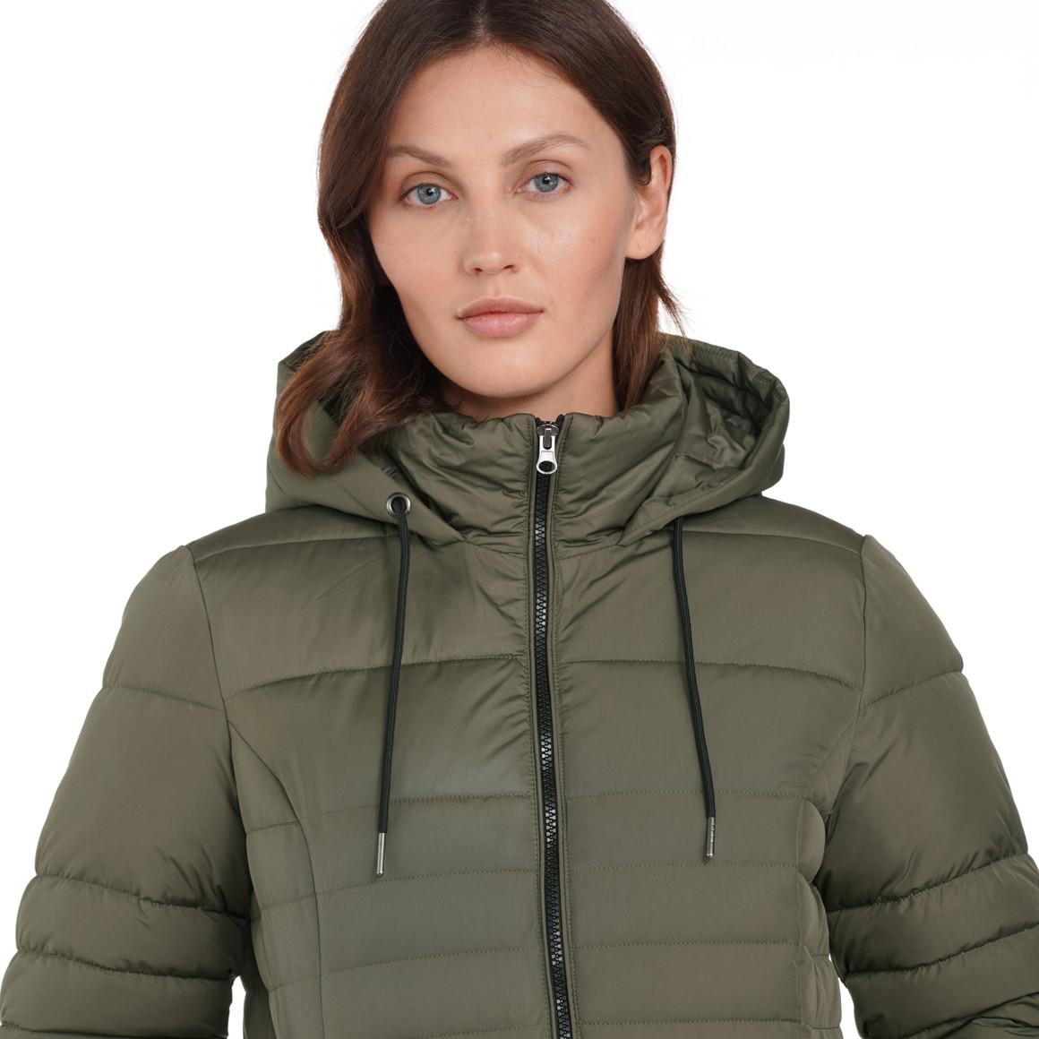 Gina Benotti Damen Steppjacke mit Kapuze oliv