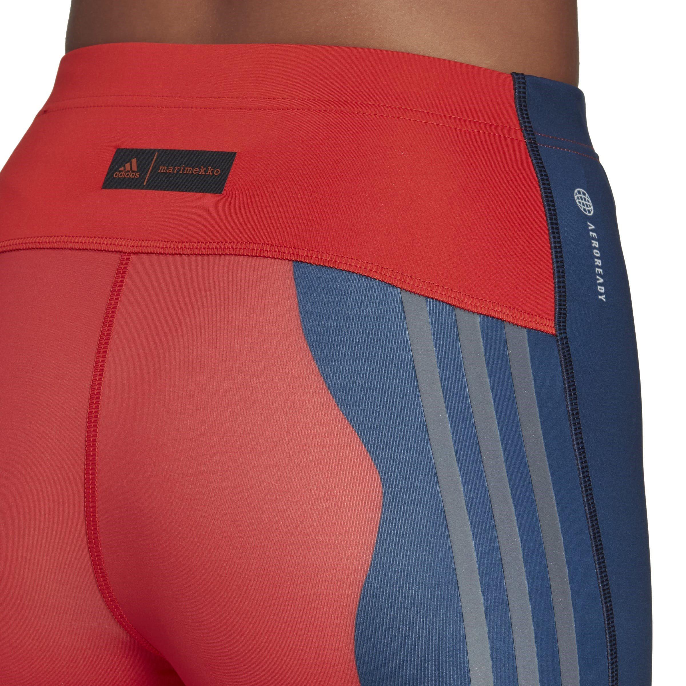 adidas Marimekko Run Icons 3 Stripes 7 8 Running Tights Womens