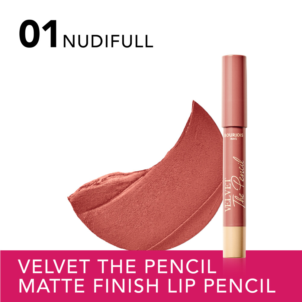 Bourjois Velvet The Pencil Lipstick Nudifull 11.8 gr