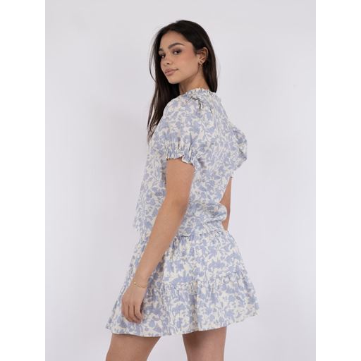 Neo Noir Rosalie Garden Elegance Bluse, Light Blue, 36