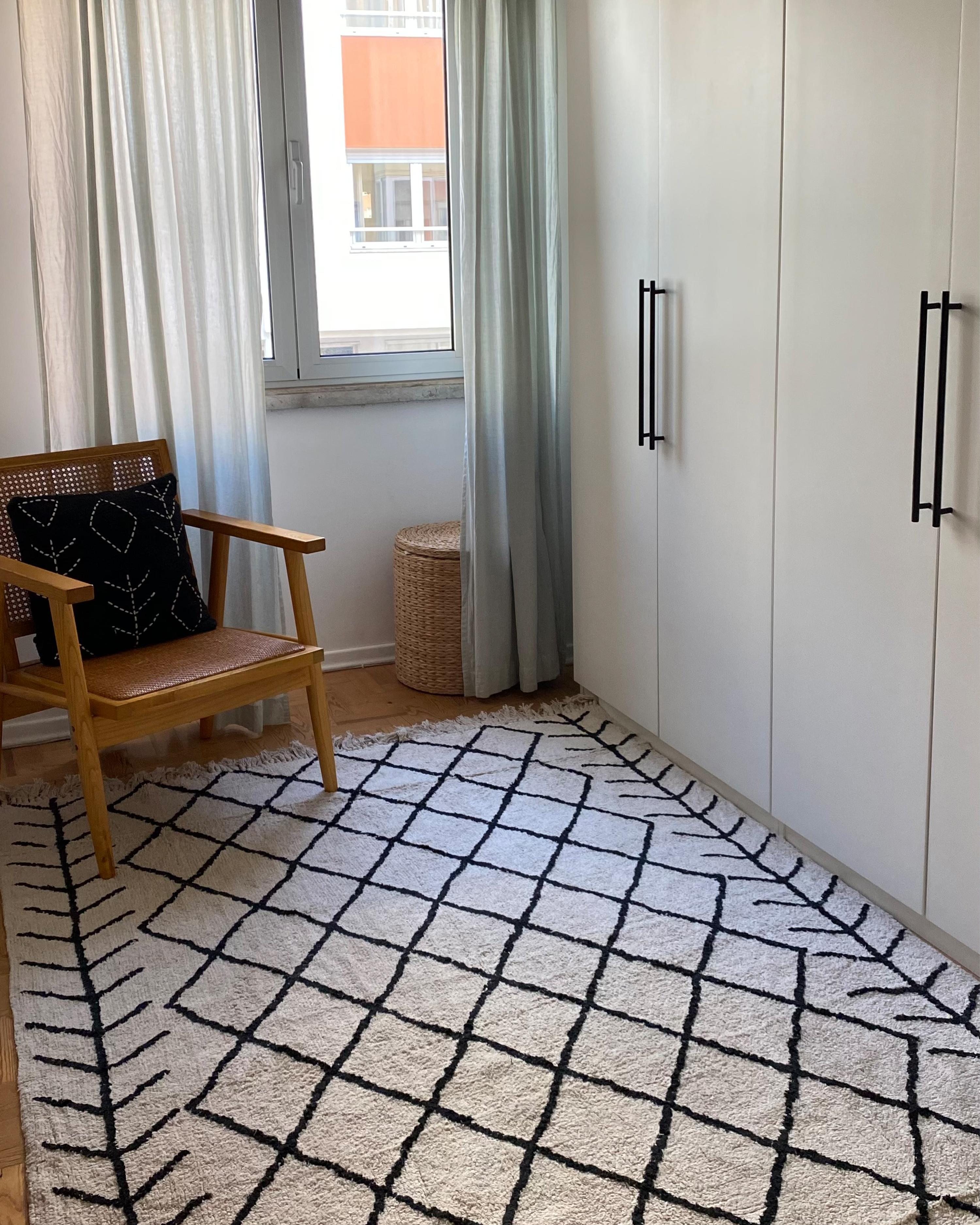 Vloerkleed BOZKIR Beige 160 x 230 cm Katoen