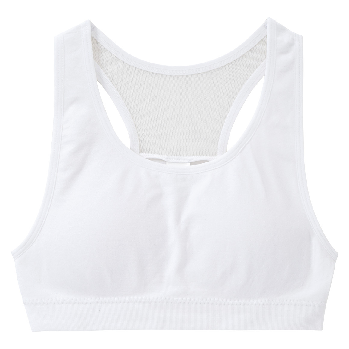 Yigga 2 Mädchen Bustiers mit herausnehmbaren Pads weiss / dunkelblau