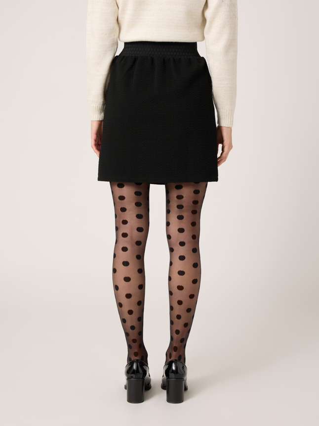 Jupe droite taille haute