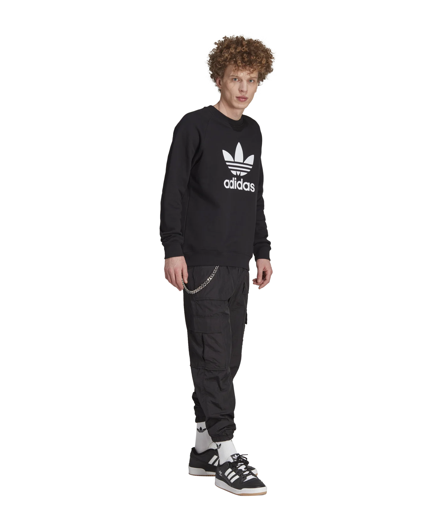 adidas Originals Trefoil Crew Sweatshirt Schwarz