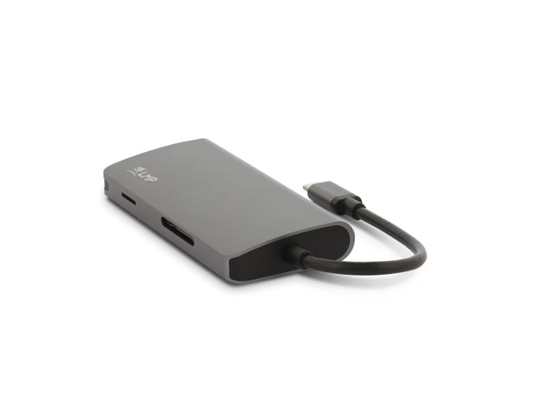 LMP Dockingstation USB-C Mini Dock Space Grau Kompakte USB-C-Dockingstation mit Aluminiumgehäuse