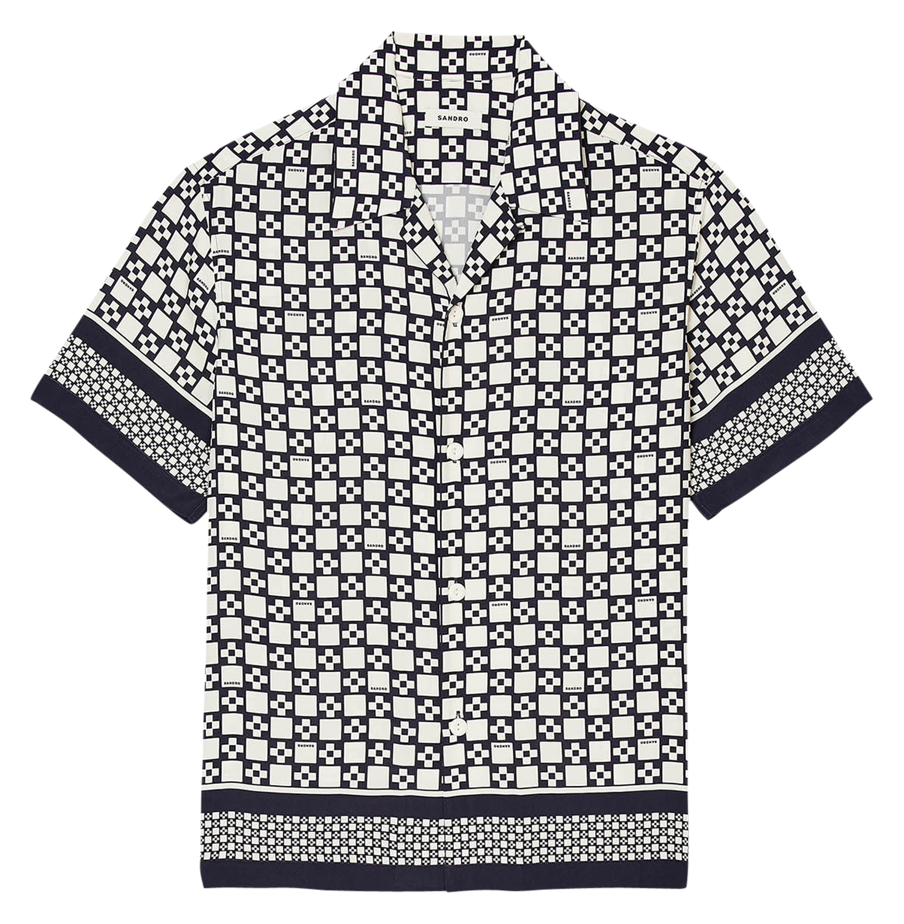 Chemise droite col classique à imrpimé | Multicolore
