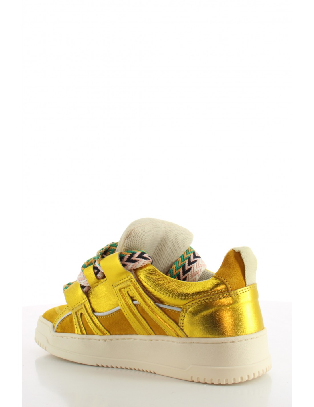 semerdjian Baskets de Ville Femme Inna 11205 Cuir Or