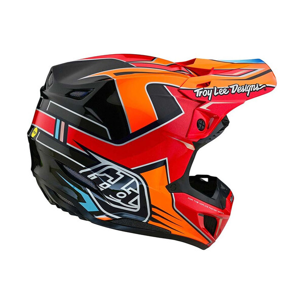 Troy Lee Designs - Casque SE5 Composite Efix Rouge / Orange / Noir