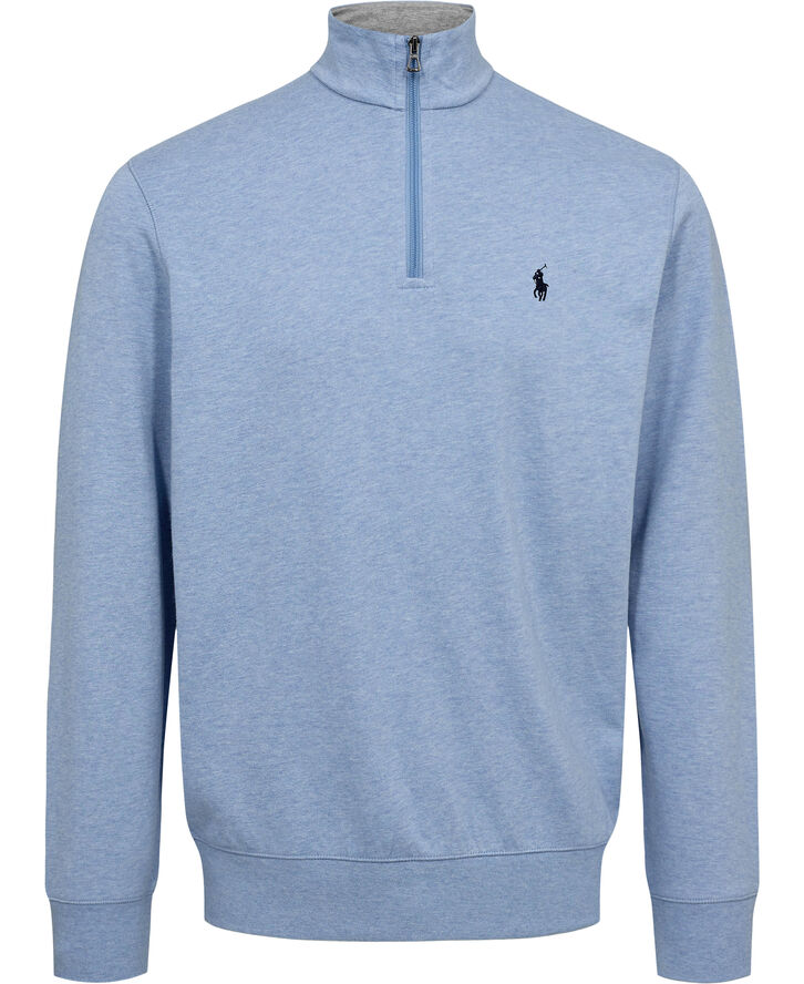 Polo Ralph Lauren Luxury Jersey Quarter-Zip Pullover Isle heather/c7978