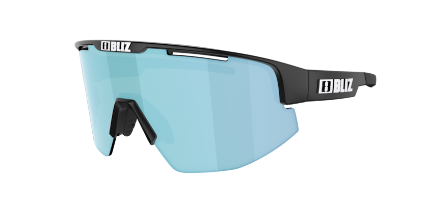 Bliz Matrix Small Cykelbriller Matsort med Blå Linse