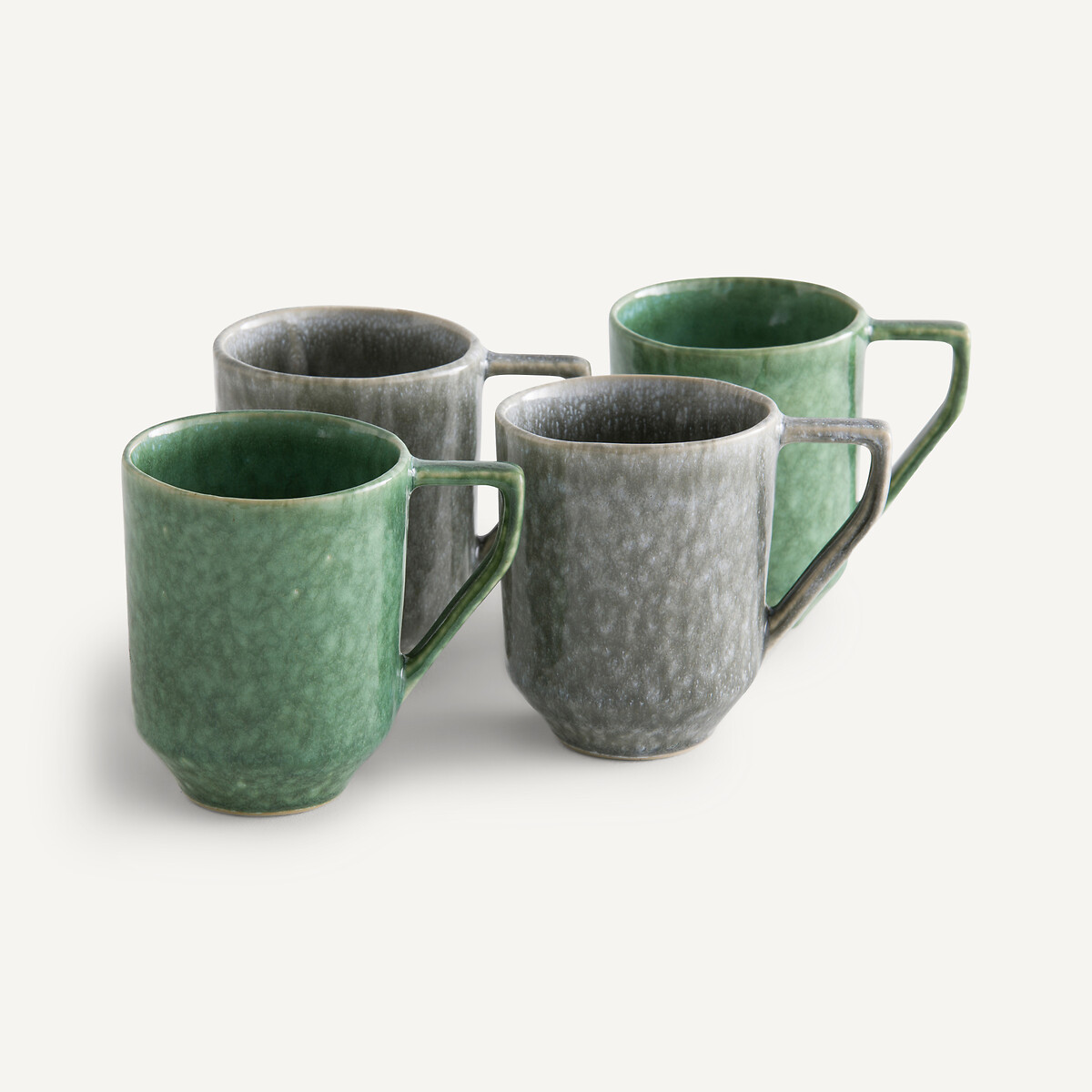 AM.PM<br>Conjunto de 2 canecas em faiança vidrada reativa, Óbidos