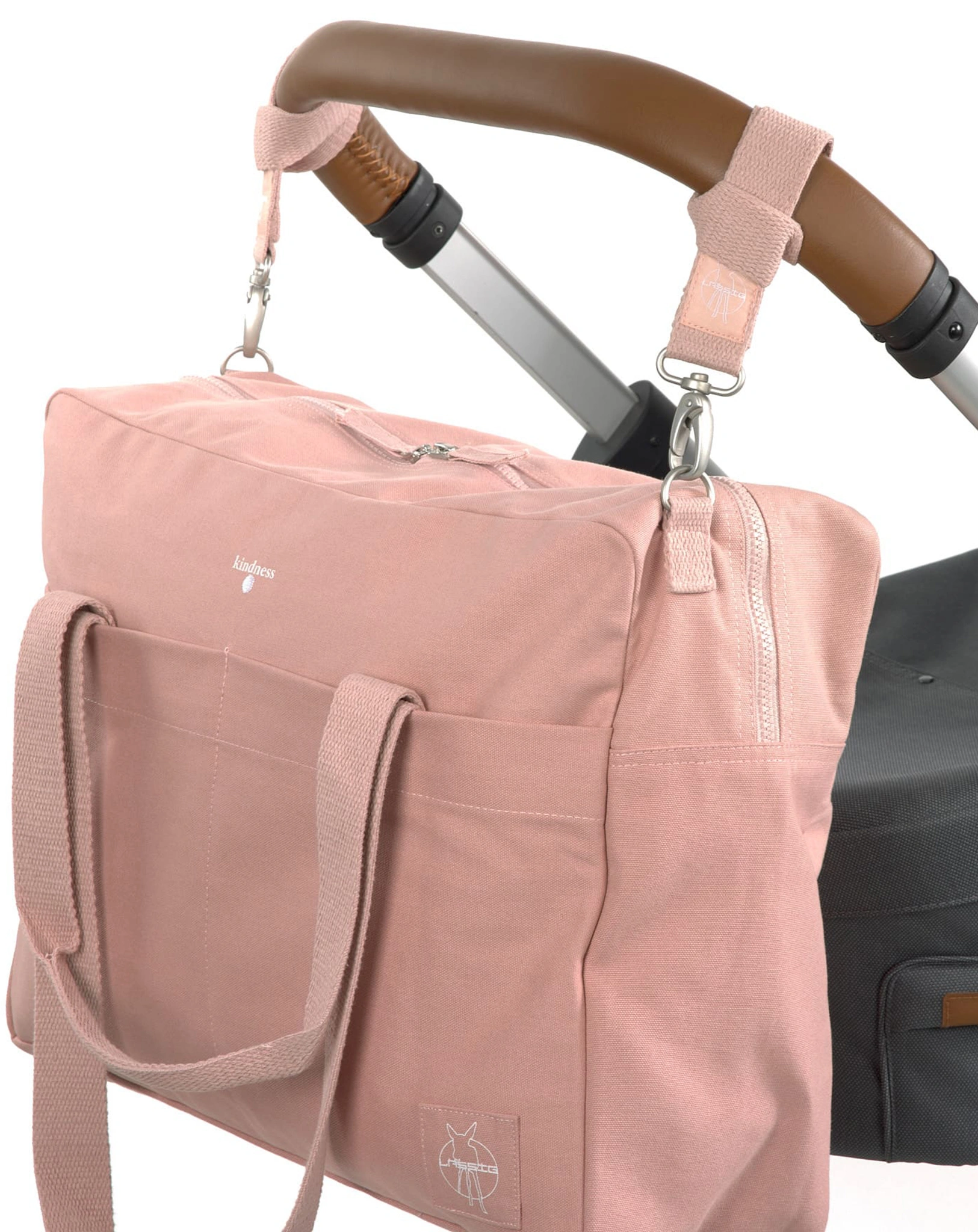 Wickeltasche ESSENTIAL (44x16x34) 5-teilig in rose