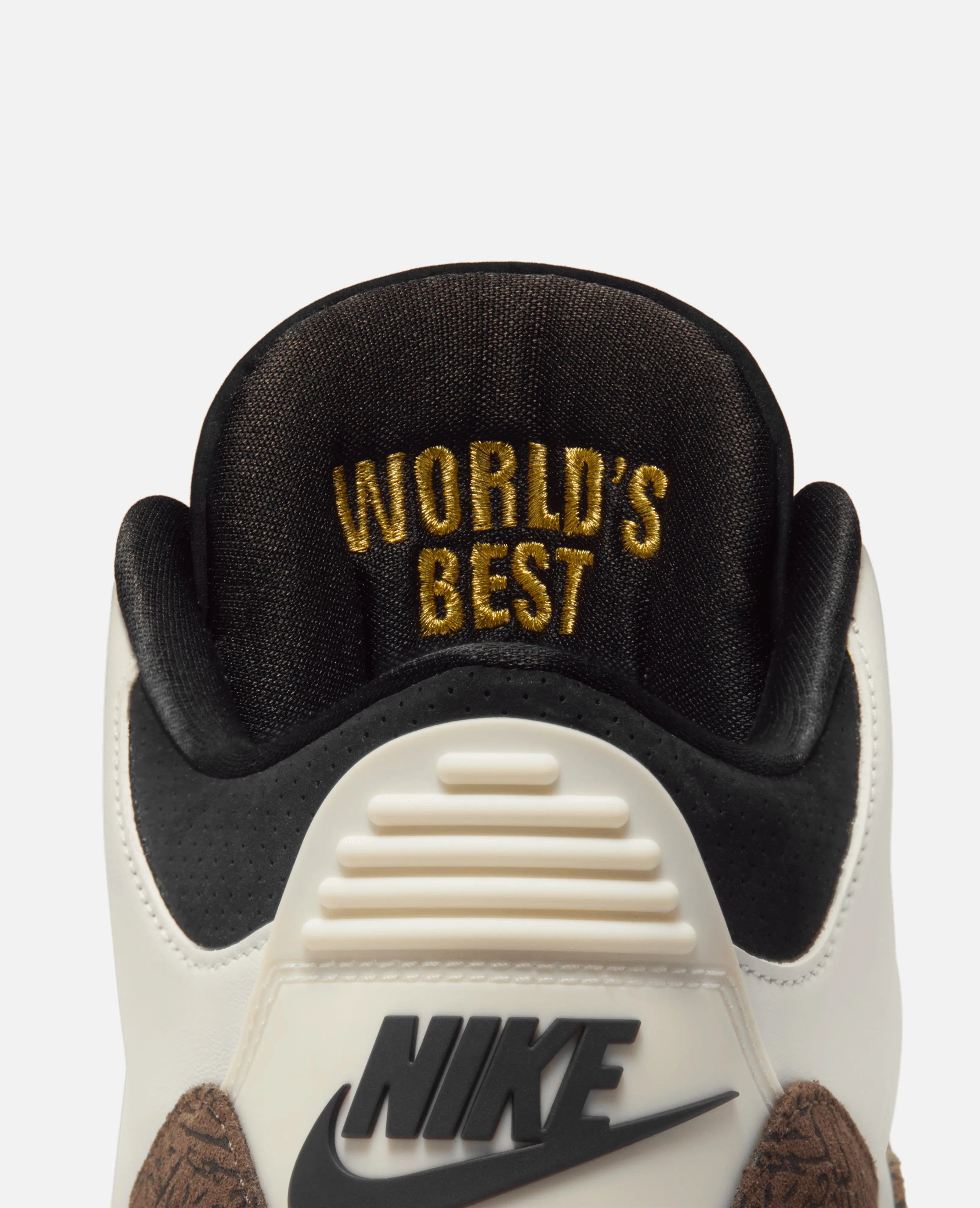 Air Jordan 3 Retro OG Nike (Sail/Black-Universal Red-Pale Ivory-Palomino)