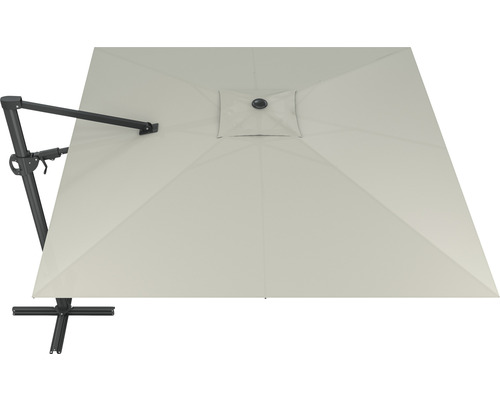 Soluna Orléans zweefparasol, 300 x 300 cm, vierkant, ecru