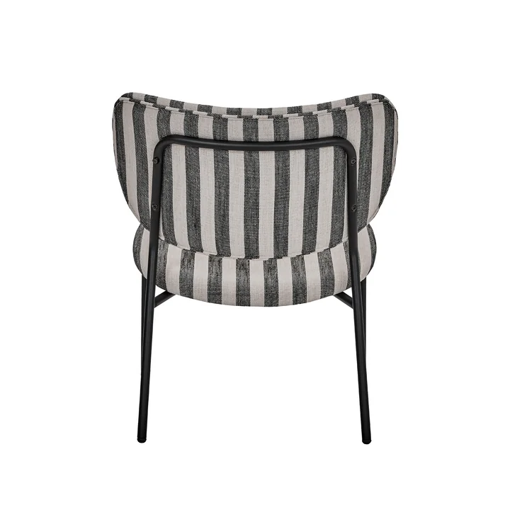 House Doctor - Longa Lounge-Sessel, schwarz / off-white