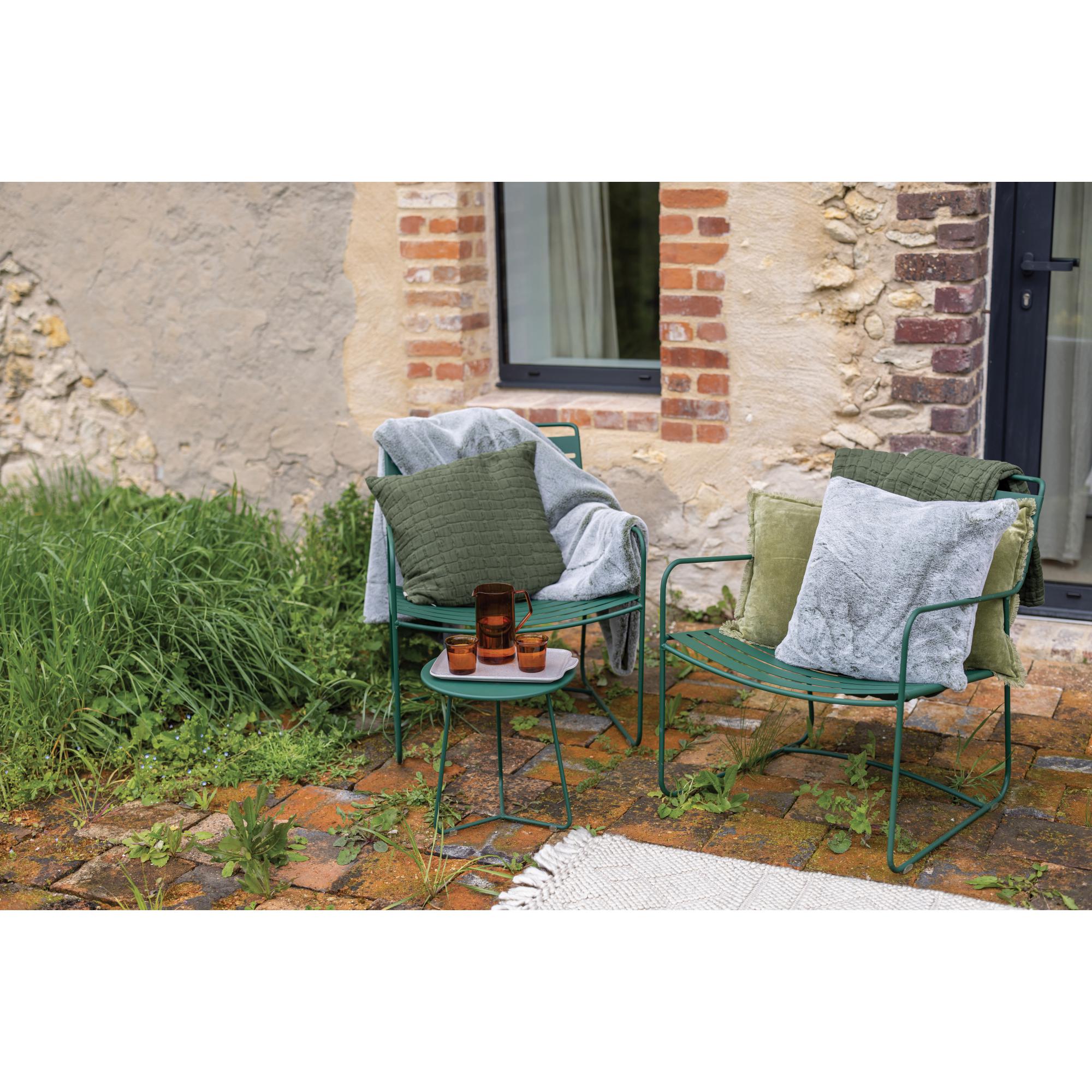Couvre lit stonewashed swami olive 180 x 260 cm