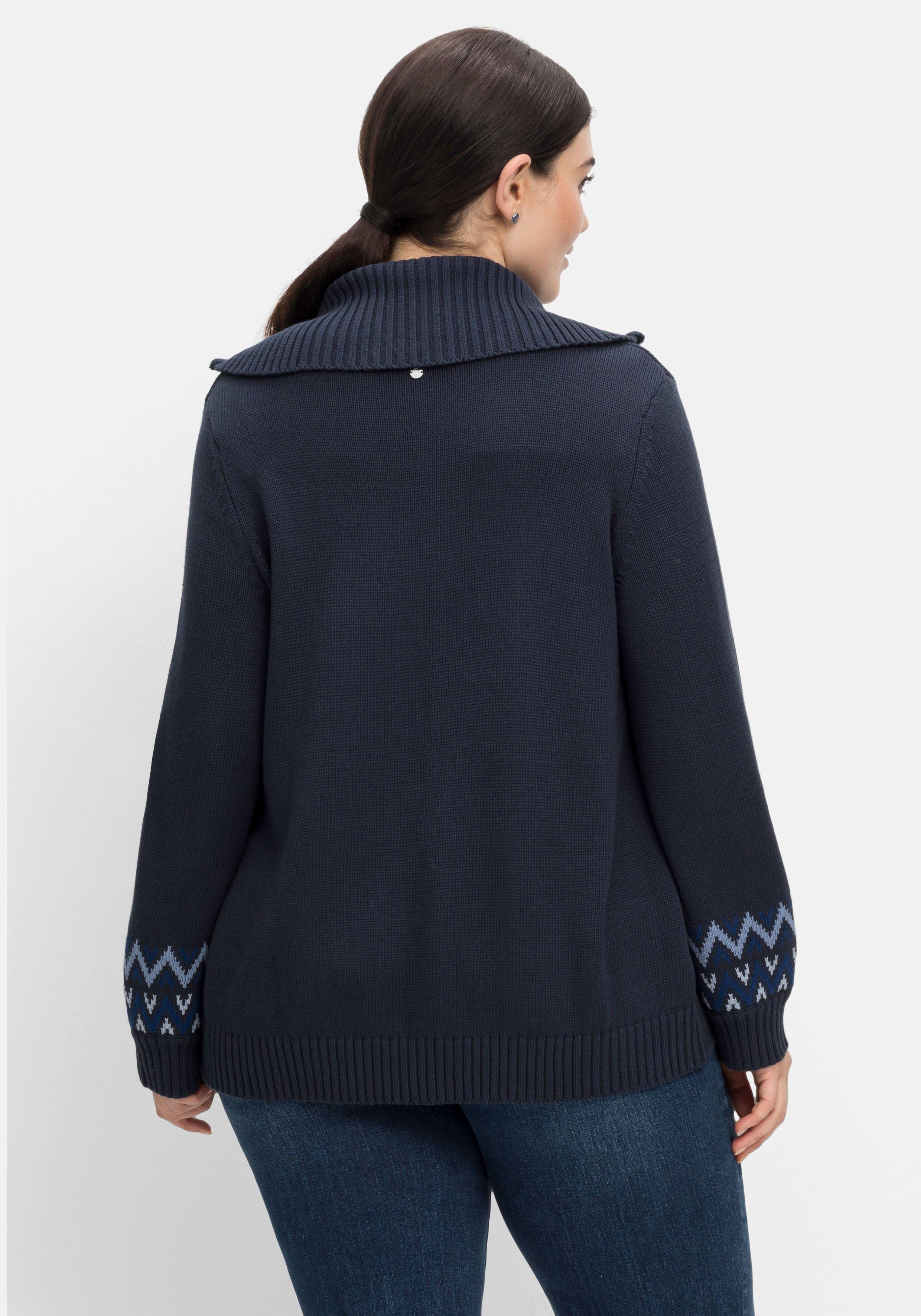 Troyer-Pullover mit Ethnomuster
