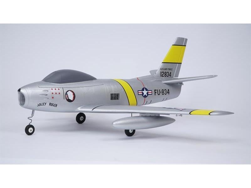 Arrows RC Impeller Jet F86 Sabre 64 mm Vector-Stabi PNP Semi-Scale EDF Jet mit 12-Blatt Impeller