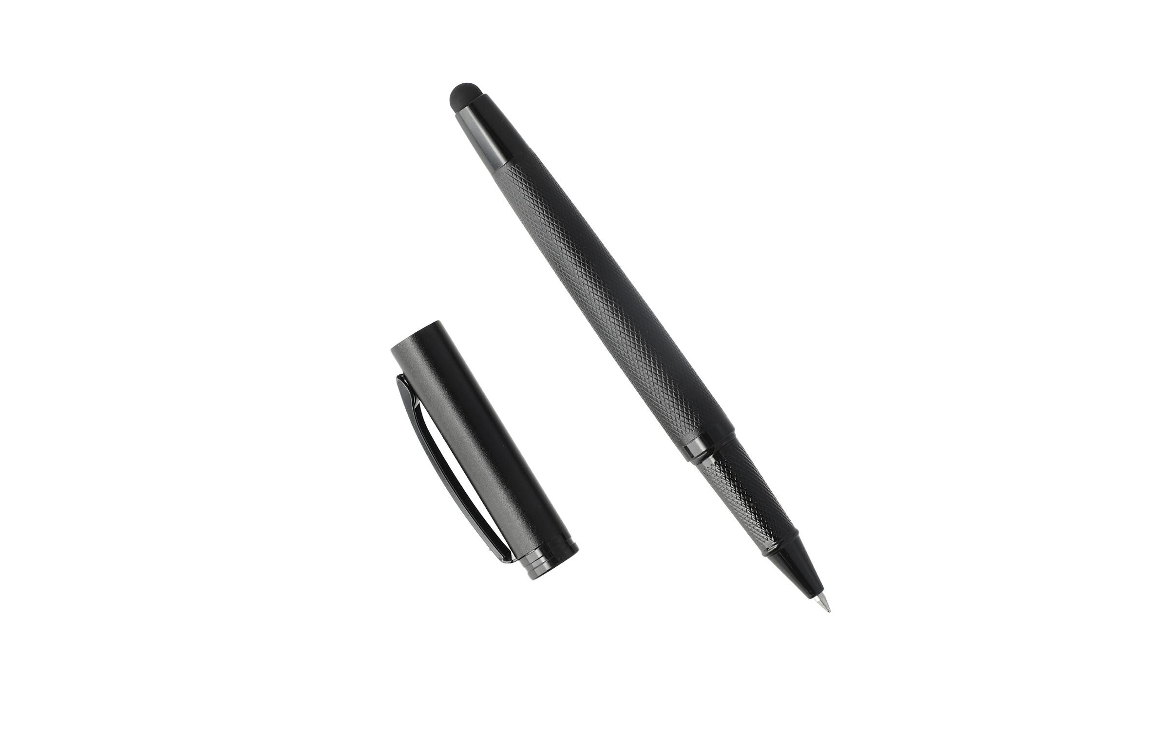 Eingabestift Ergorib SchwarzPassiver Eingabestift mit integriertem Kugelschreiber
