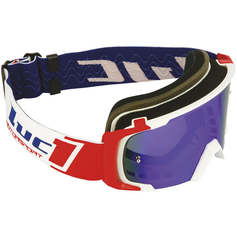 luc1 - Masque Lucky - Team Luc1 Gogglecros 44/45 Blanc / Rouge / Bleu