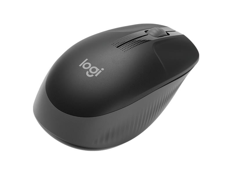 Logitech Maus M190 Anthrazit/Schwarz, kabellos Universelle Arbeitsmaus für alltägliche Büroarbeiten