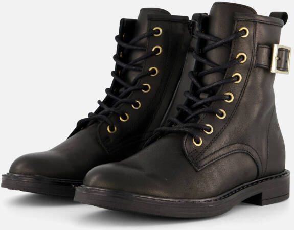 Giga Veterboots zwart Leer Kinderschoenen