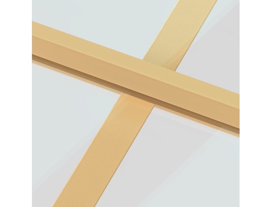 VIDAXL - Porte verre Porte intérieure mince doré 76x201,5 cm verre trempé alumini...
