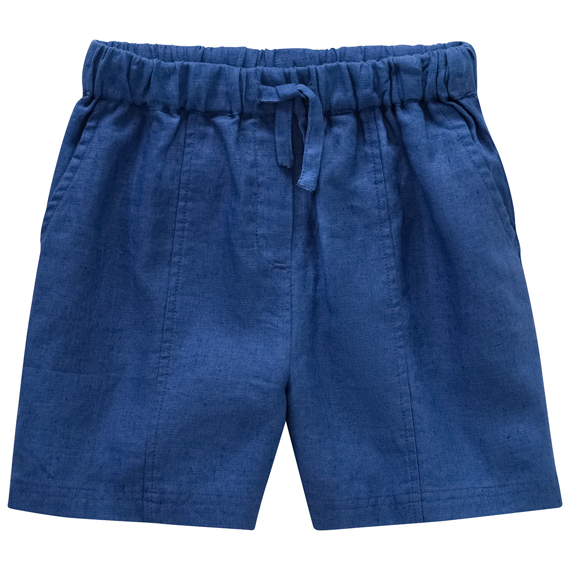 Jonas Nielsen Mädchen Leinen-Shorts mit Tunnelzug königsblau