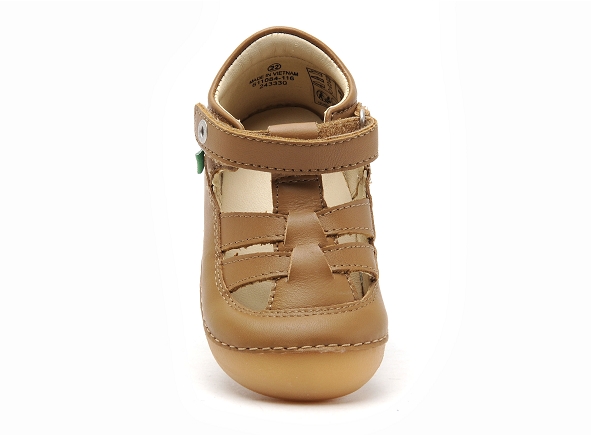 Kickers nu pieds bebe sushy marron