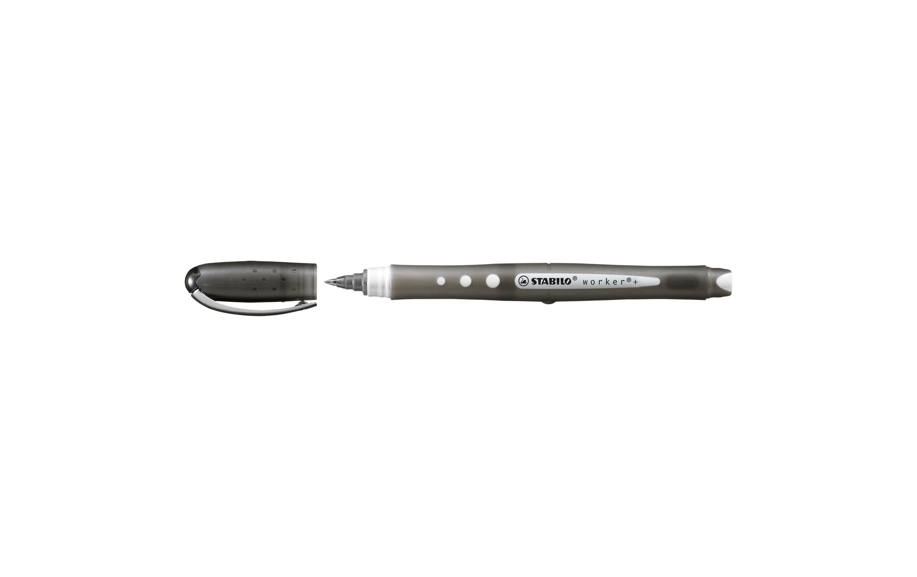 Rollerball Worker+ colorful 0.5 mm, SchwarzTintenroller mit Metallclip